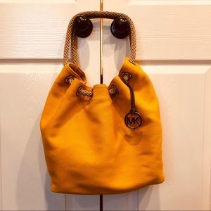 Michael Kors Large Marina Canvas Shoulder Tote Bag